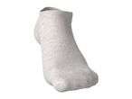 Single light grey ankle sock, shown from a side angle on a white background.