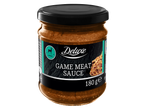 Deluxe žvėrienos mėsos padažas stikliniame indelyje, 180 g.