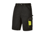 Schwarze Parkside Arbeitshose mit gelben Details.