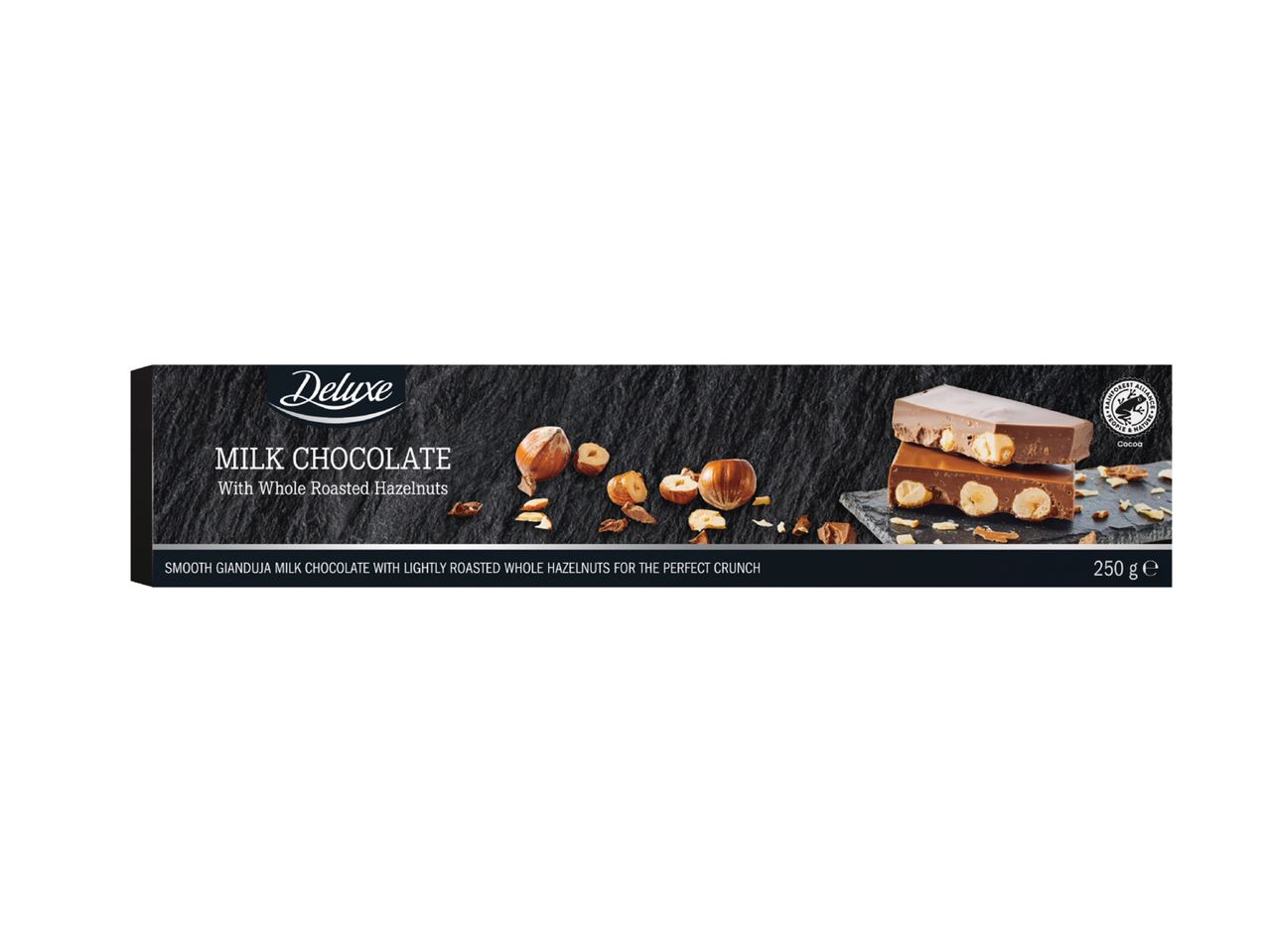 Go to full screen view: Deluxe Nocciolato Chocolate Nougat Bar - Image 1