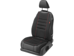 Ultimate Speed Autositzaufleger: crna presvlaka za auto sedište sa crvenim detaljima i natpisom „Airbag“.