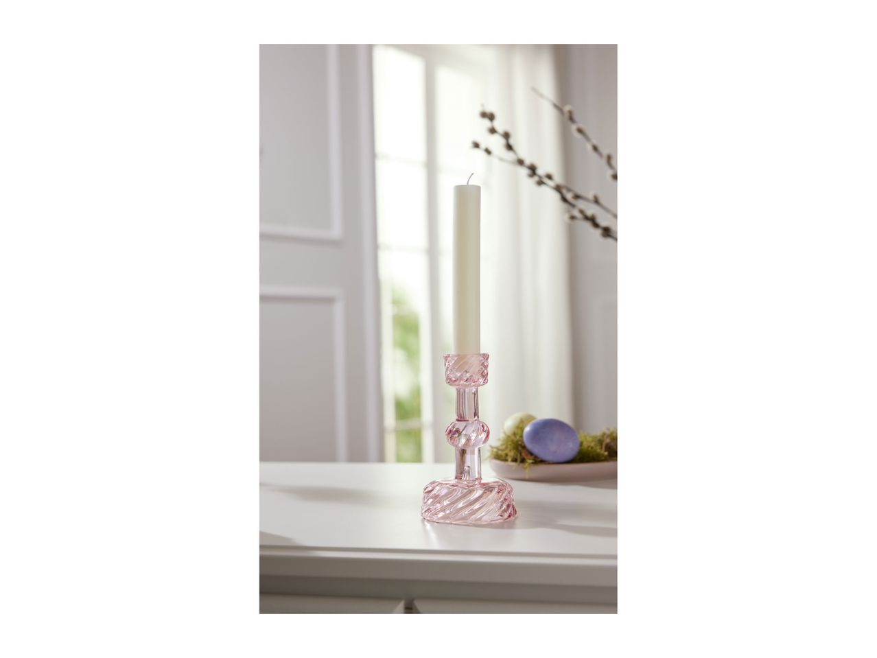 Go to full screen view: Livarno Home Candle Holder - Pink - Image 2