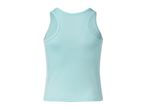 A light blue women's athletic tank top.