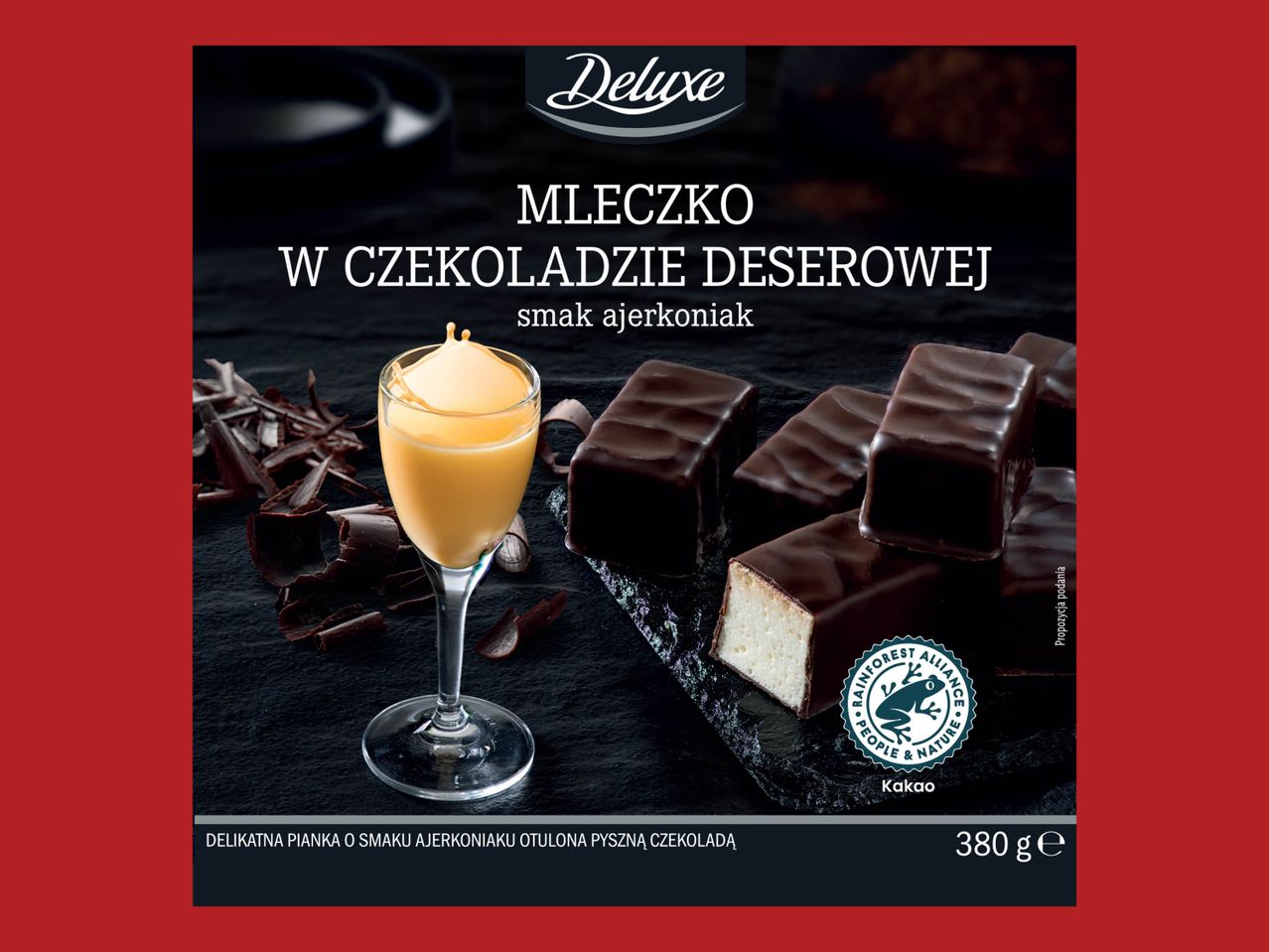 DELUXE Mleczko o smaku ajerkoniaku