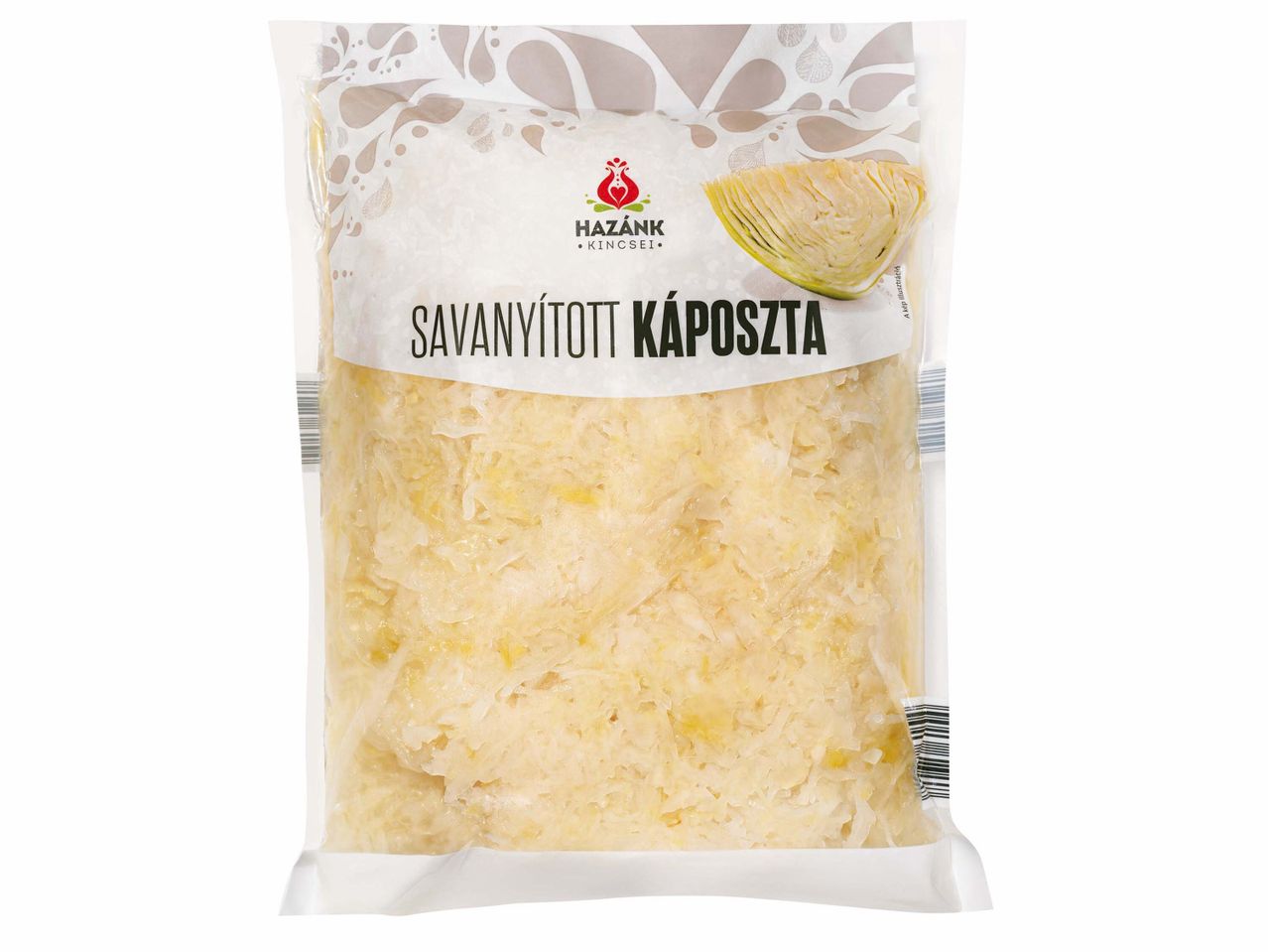 Hazánk Kincssei savanyú káposzta: savanyú káposzta csomag.