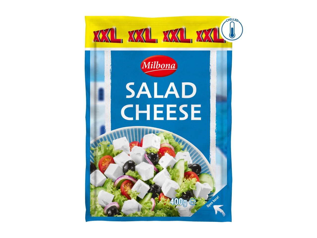 Milbona Salad Cheese, 400g, XXL, chilled
