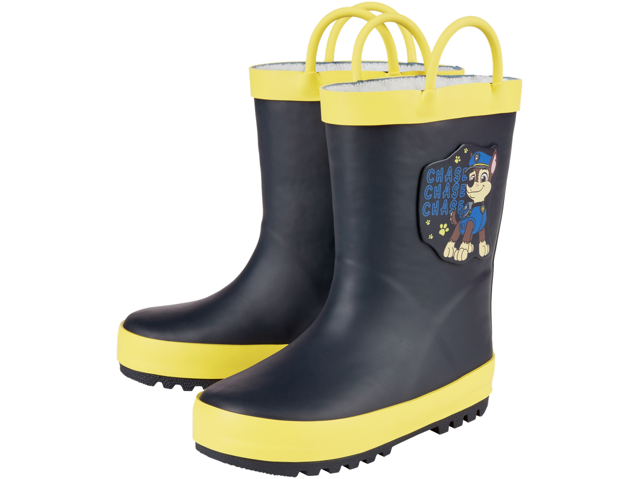 Paw Patrol Chase plave i žute čizme za kišu.