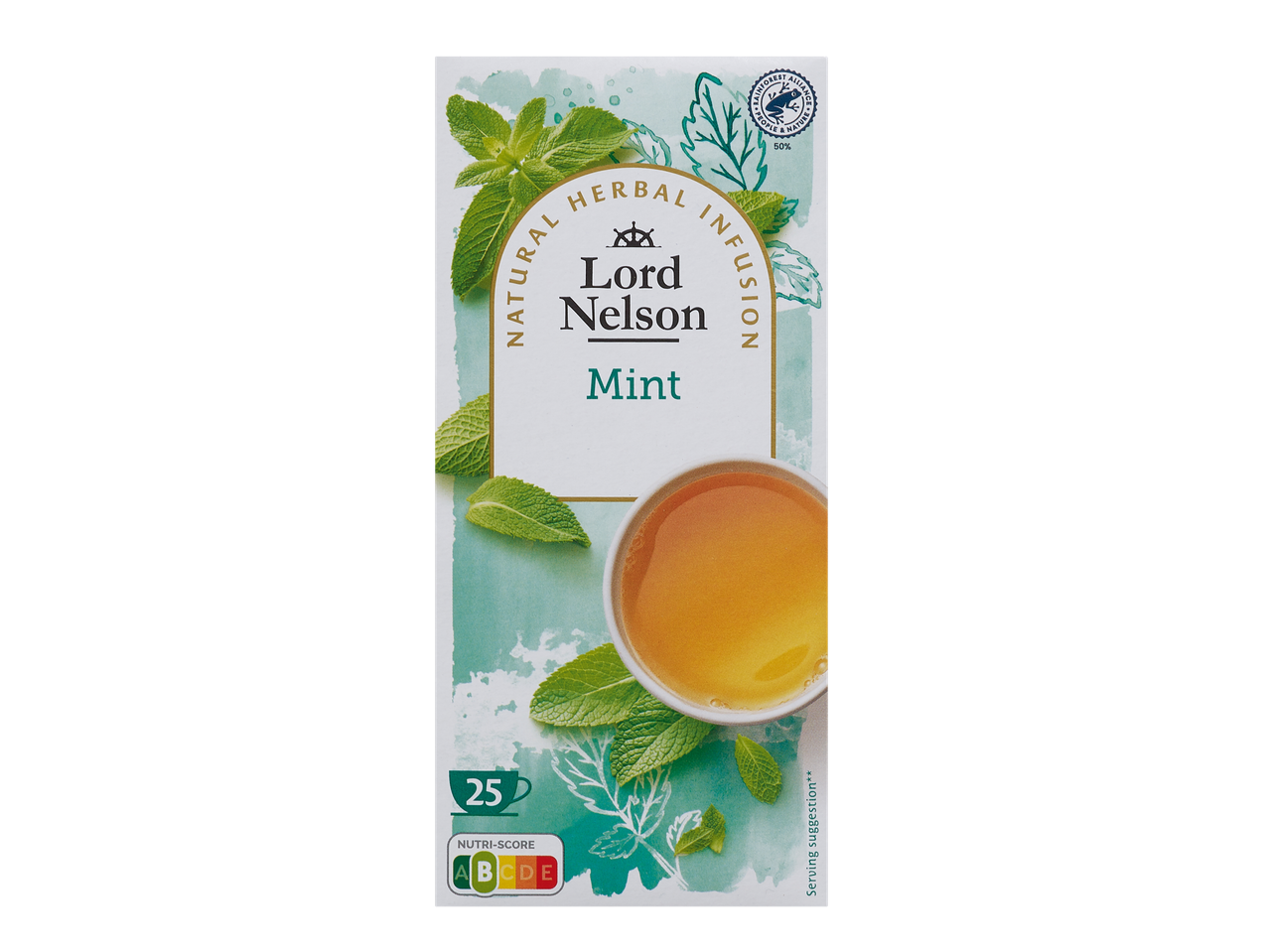 Boîte de tisane Lord Nelson Menthe avec Nutri-Score A