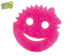 Pink smiley-face scrubby