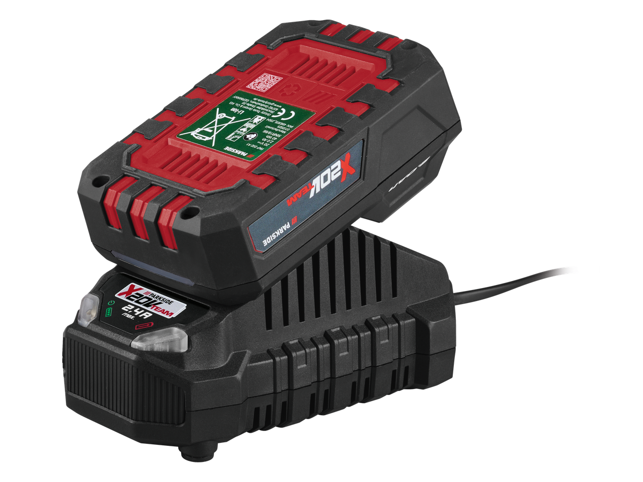 Parkside 20V 2Ah akumuliatorius su įkrovikliu