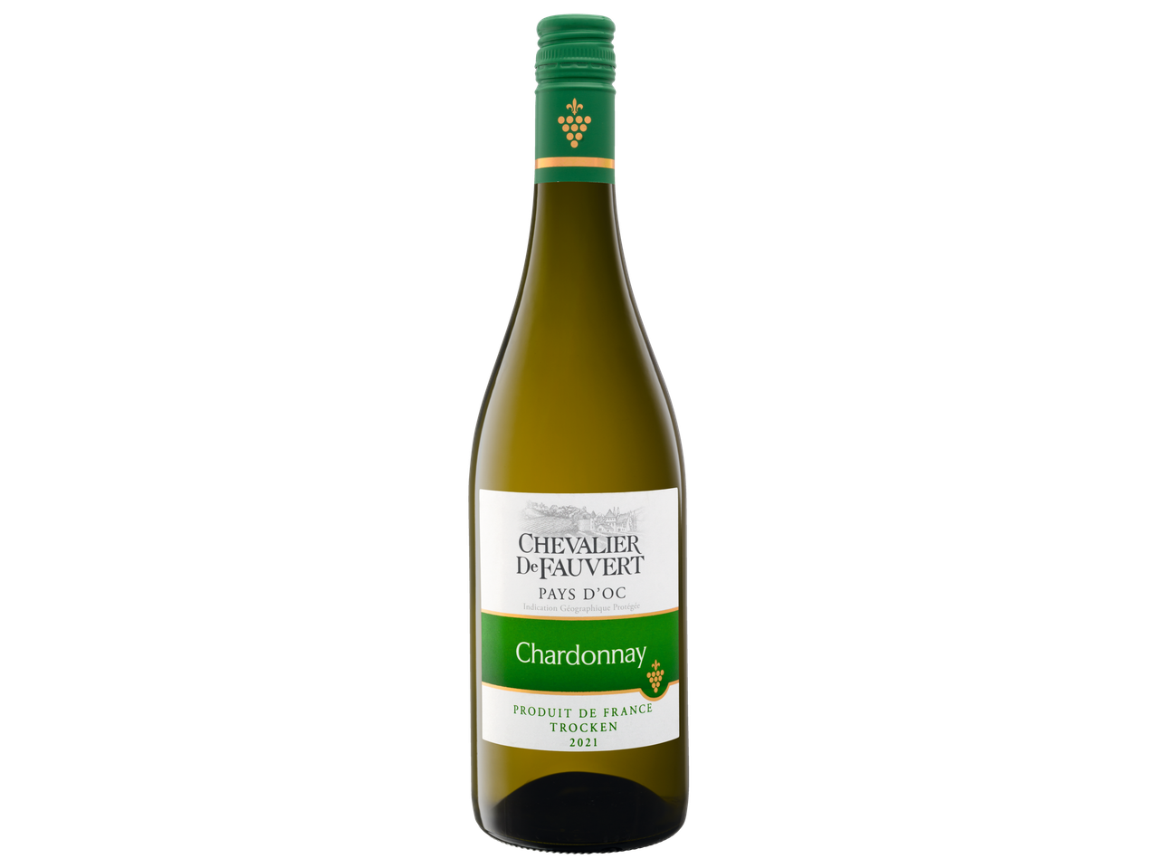 Chevalier De Fauvert Chardonnay wijn uit de Pays d'Oc regio.