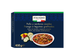 ITALIAMO Estilo Italian Frango e Legumes Grelhados com Molho de Tomate Picante, 450g.