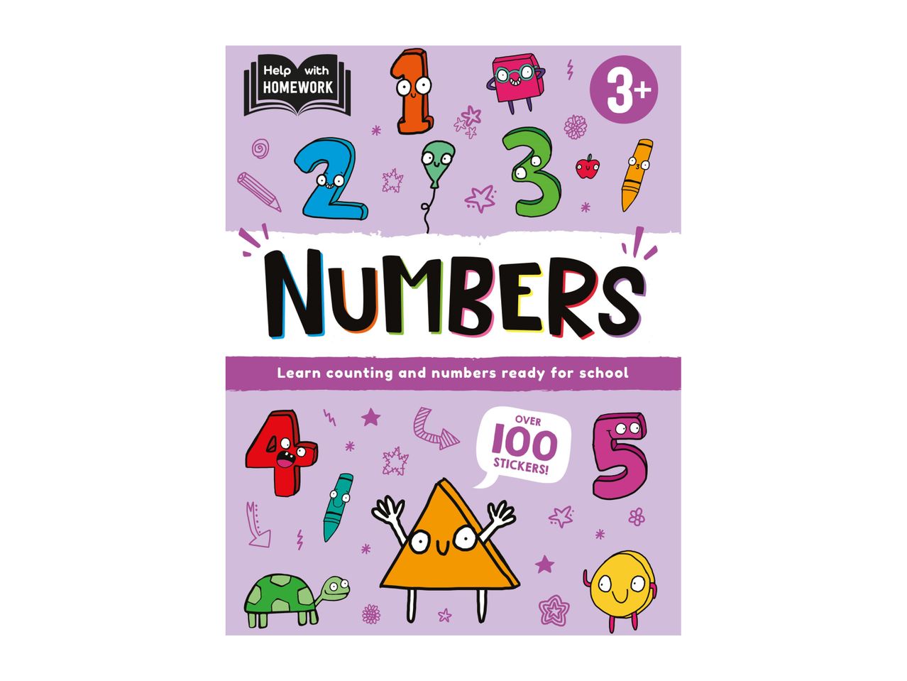 Numbers book for preschoolers, over 100 stickers.