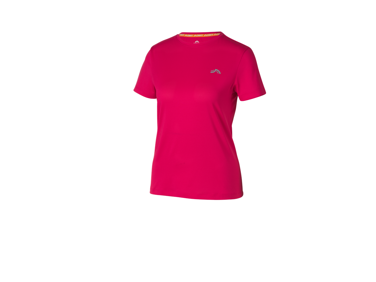 Rozā Crivit funkcionāls T-krekls ar īsām piedurknēm un diskrētu logotipu.