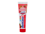 Gel dentífrico infantil Dentalux Kids com sabor a morango para 0-6 anos, com flúor.