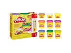 Confezione Play-Doh Colorful Garden da 9 vasetti con plastilina di vari colori.