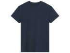 T-shirt uni bleu marine à manches courtes et col rond