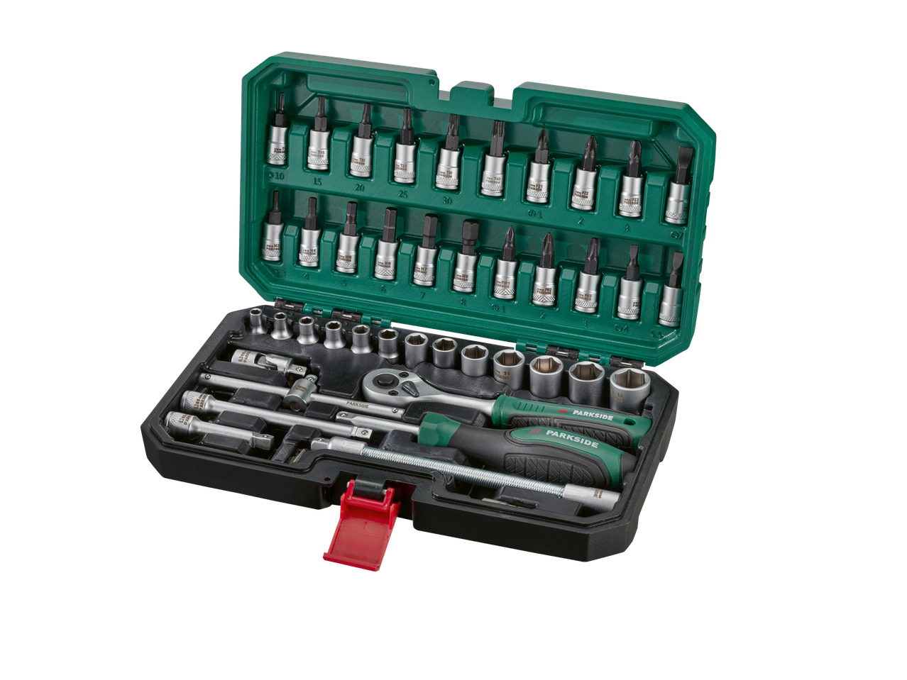 Parkside socket set with bit set.