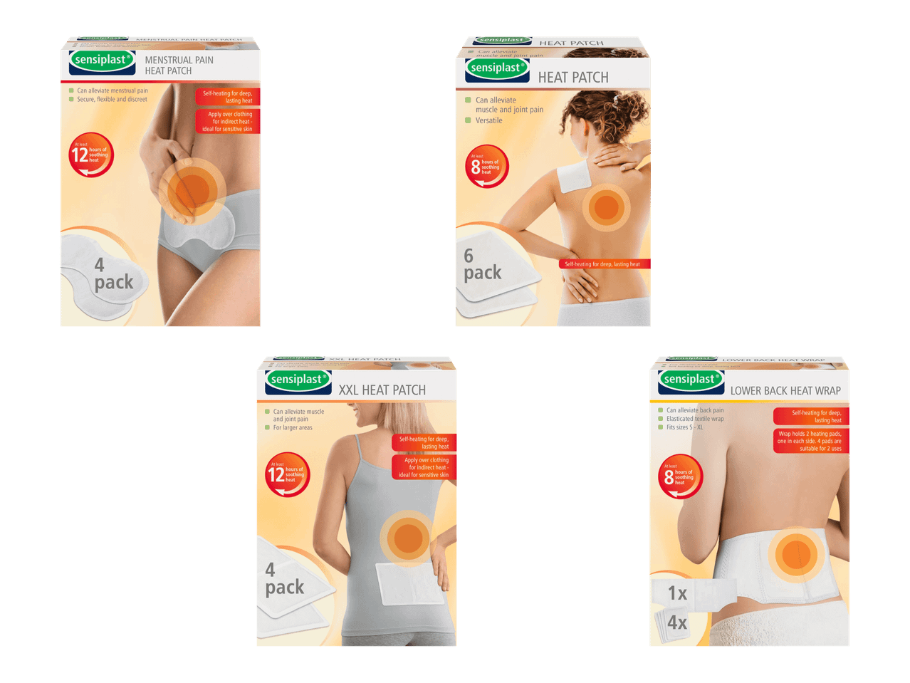 Lämpövyö tai -laastarit