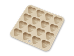 Herzförmige Eiswürfelform aus Silikon