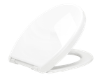 Bijela WC daska s poklopcem, podignuta