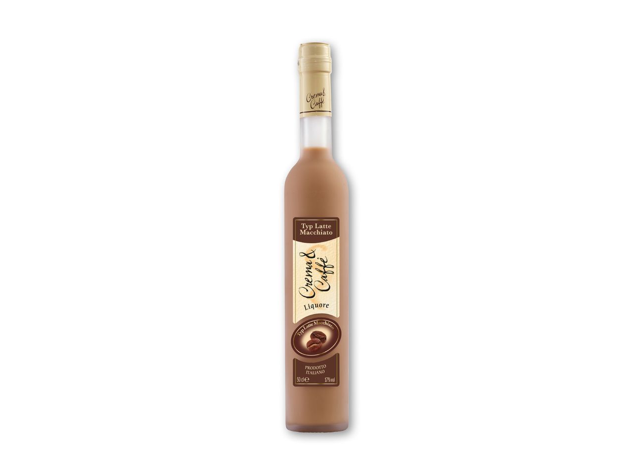Crema & Caffè likør, type Latte Macchiato, 50 cl.