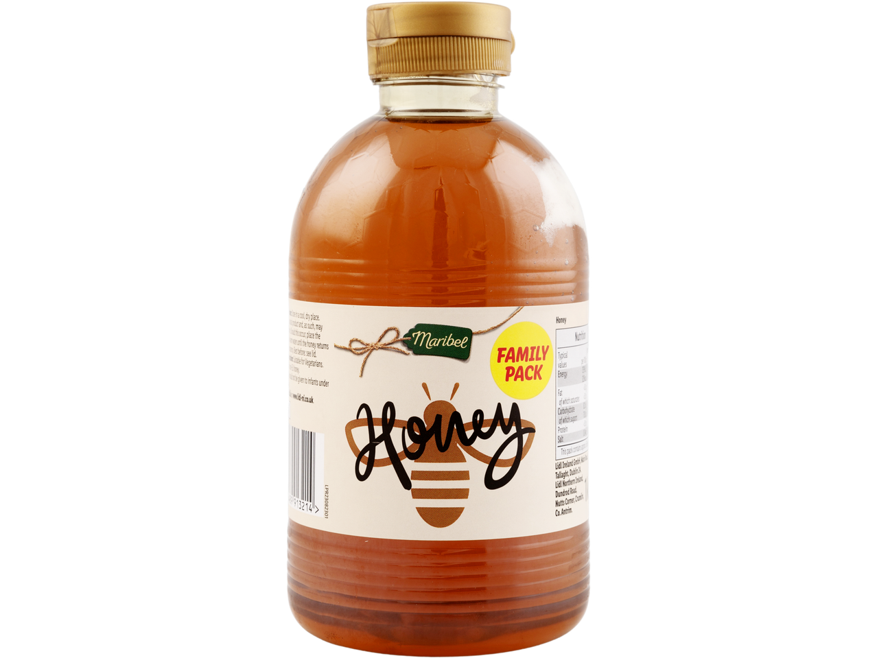 Maribel Honey Squeezy Family Pack bottle.