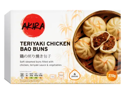 Teriyaki csirkével töltött gombóc