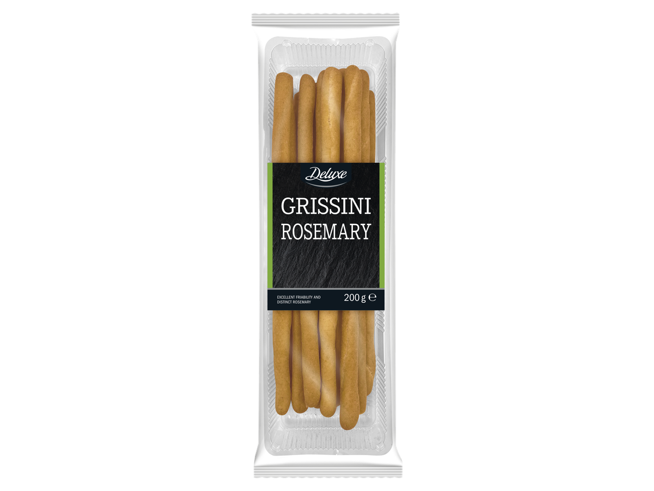 Grissini Deluxe cu rozmarin, 200g.