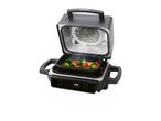 SilverCrest electric grill cooking vegetables.