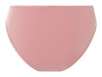 Pink women's full brief underwear on a white background.