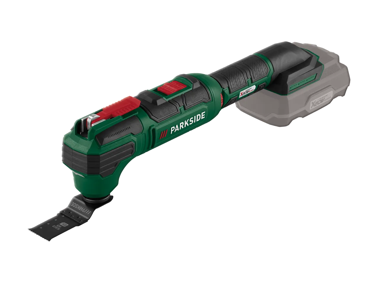 Многофункционален инструмент Parkside X20V Team с нож.