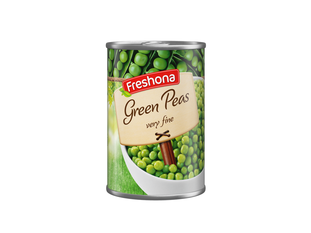 Mazare verde fina Freshona, la conservă.