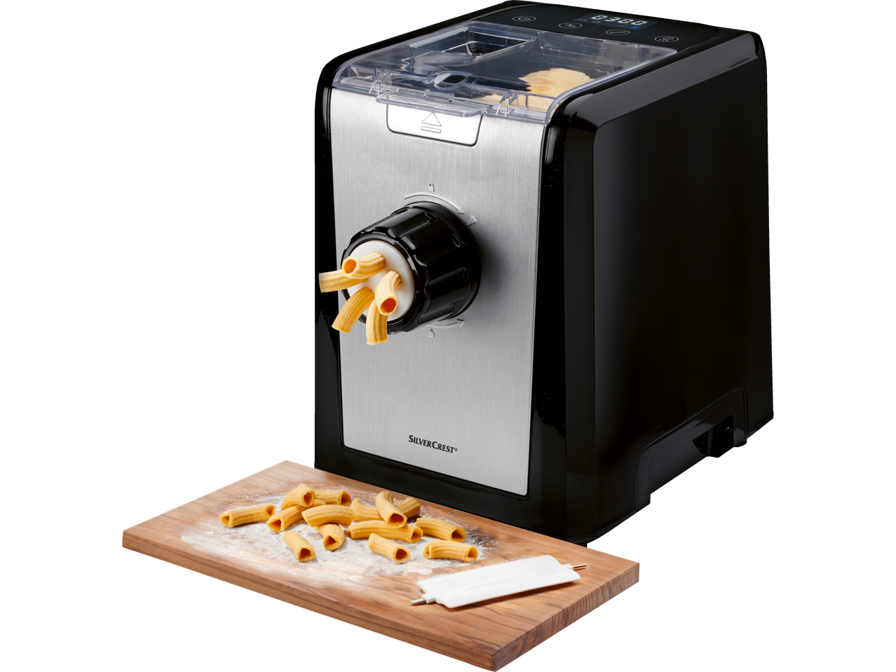 SilverCrest pastamachine maakt penne pasta.