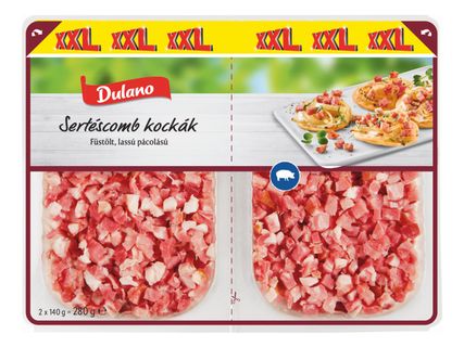 Sertéscombkockák