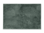 Dunkelgrüner Badteppich mit flauschiger Textur