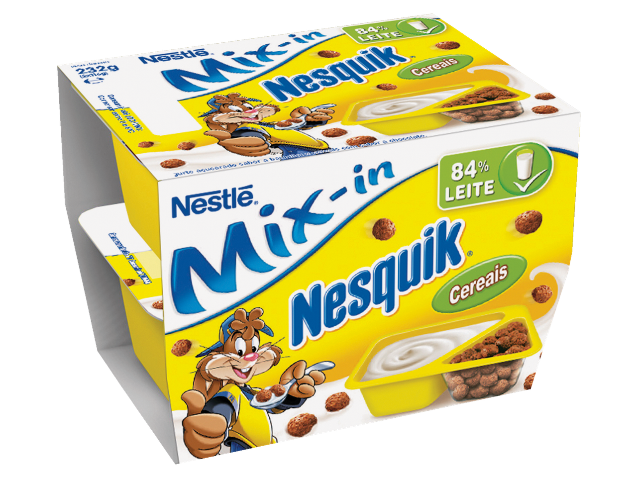 Nestlé Nesquik Mix-in: cereais e iogurte.