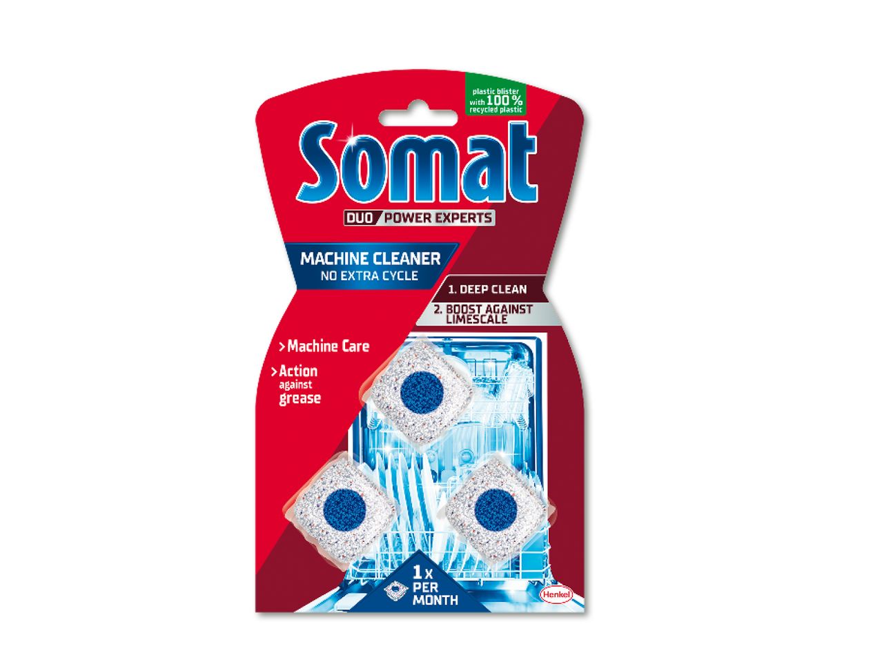 Somat nõudepesumasina puhastustabletid, 3 tk.