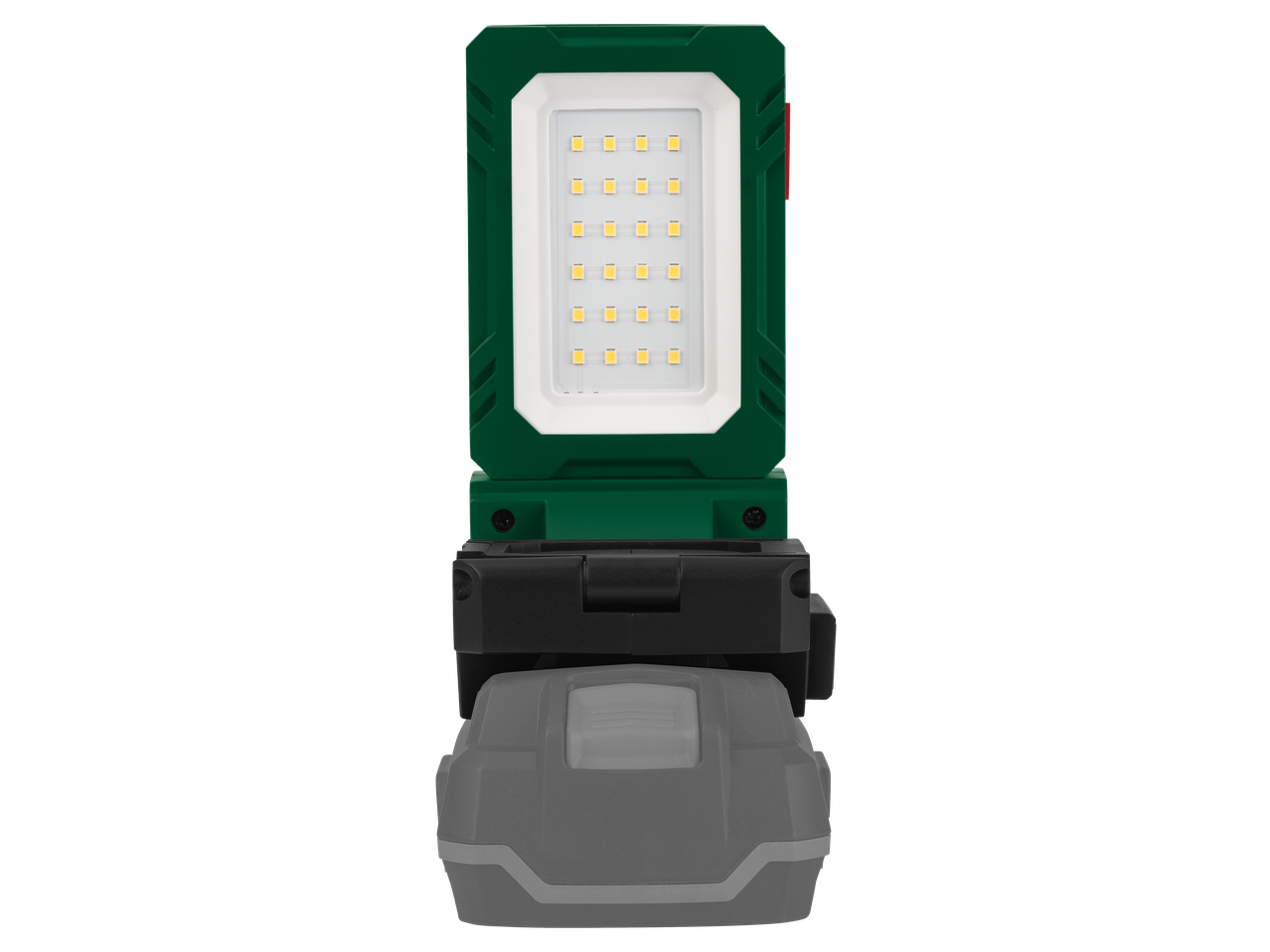 Candeeiro LED dobrável PARKSIDE com caixa verde e bateria cinzenta