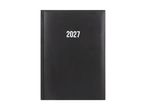 Black 2027 diary or planner with a smooth cover.
