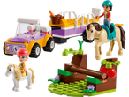 LEGO Friends: Set cu cai, remorcă, mașină și figurine.