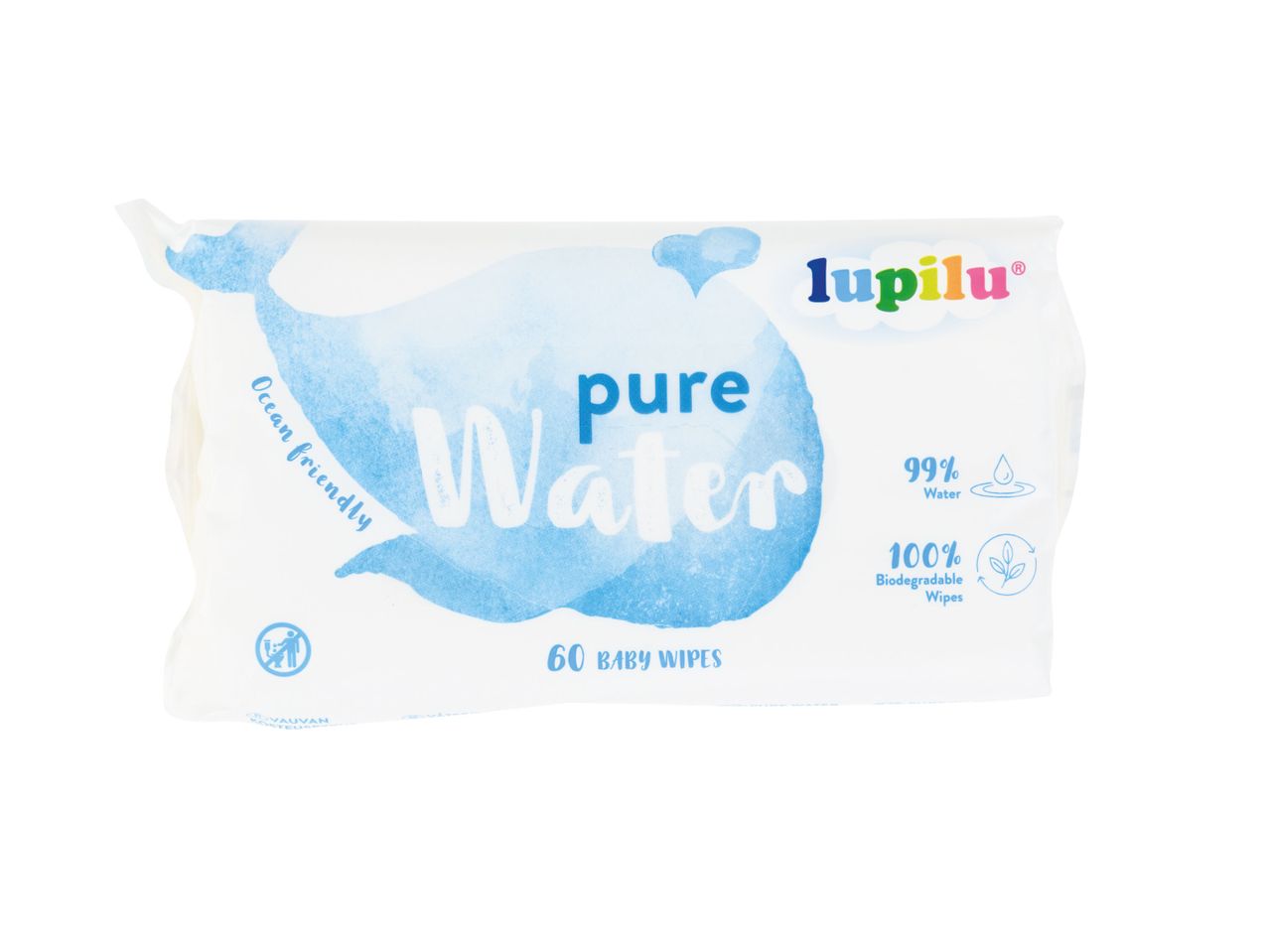 Ver empliada: Lupilu® Toalhitas Pure Water 99% Água - Imagem 1