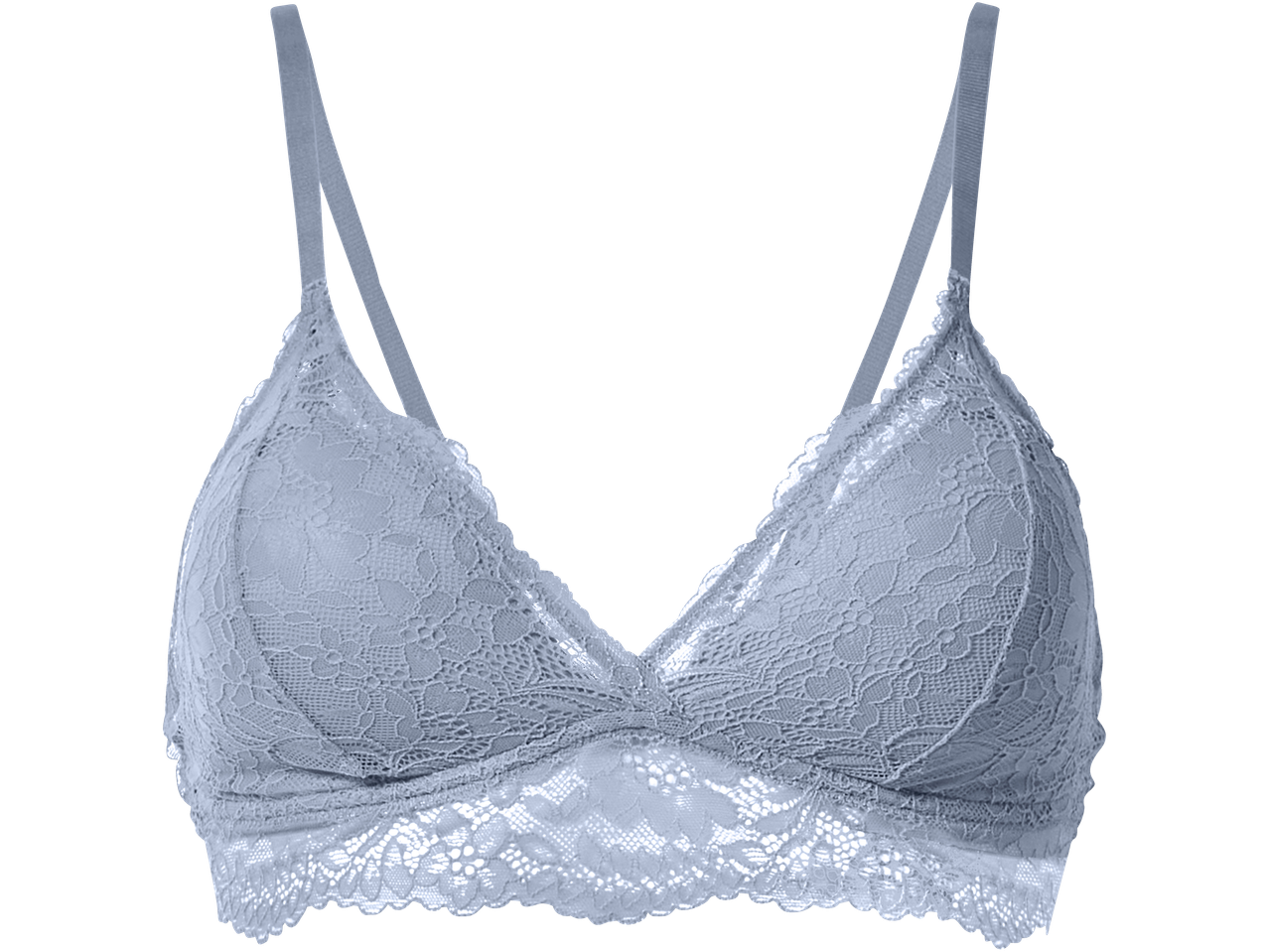 Sutiã de renda ESMARA, azul claro.