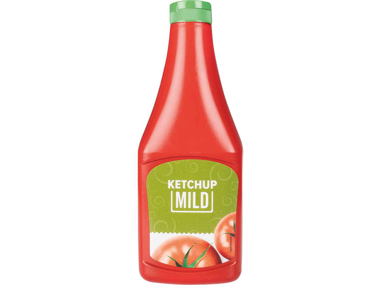 Sticla de ketchup blând.