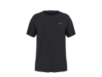 Dark grey men's short-sleeved sports t-shirt with a small logo on the chest.