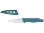 Coltello da cucina Livarno Home con manico blu e fodero abbinato.