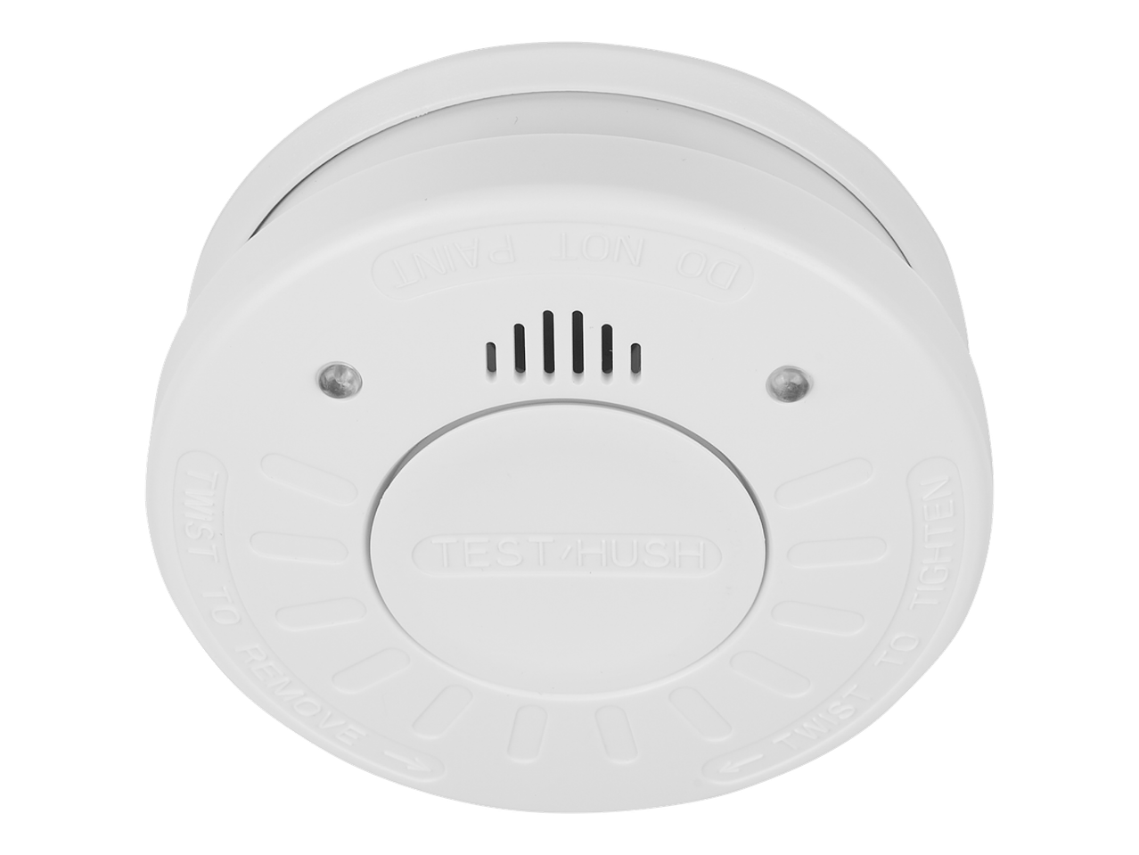 Smartwares® alarm za dim sa dugmetom za testiranje/utišavanje i uputstvima za okretanje.