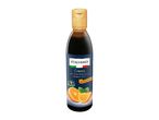 Balsamic cream with orange flavor in a dark bottle with a gold cap, 250ml.