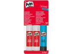 Pritt Glue Sticks: 2 classic red and 1 blue, 3x 20g pack.