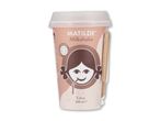 Kakao milkshake i en kop med et smilende ansigt og en sugerør, 200 ml.